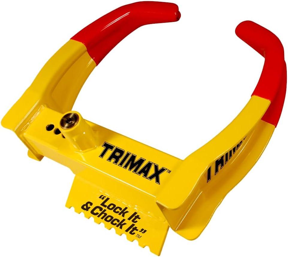 Trimax TCL65 - Trailer Wheel Lock - Fits 6"-10.5" Tires - Wheel Boot Lock for Trailer, Car, Truck, Boat, ATV, Camper, and More