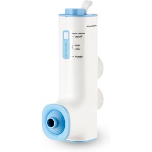 Kokoselene Rechargeable Bath Jets for Tub, Portable Jet Spa for Bathtub, Creates Soothing Bubbles and Massage for Relaxing Daily Use at Home (White-Blue)