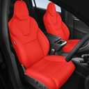 FREESOO Tesla Model X Seat Covers 2016 2017 2018 2019 5 Seats Performance/Standard Range/Long Range/Base/P90D/P100D/60D/70D/75D/90D Accessories Red