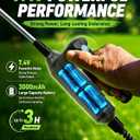 Weed Sprayer 2 Gallon, Electric Weed Sprayer 7.4V Powerful Battery with 5 Mist Nozzles, Rechargeable Handle, Retractable Wand, Adjustable Strap, Battery Powered Sprayer for Lawn, Garden, Yard, Plants