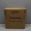 Summsun Outdoor Chair Cushions for Patio Furniture with Waterproof Detachable Cover, Deep Seat Couch Cushion Replacement and Backrest Pillow Set for Sectional Sofa, 25.6 x 25.6 Inch, Teal