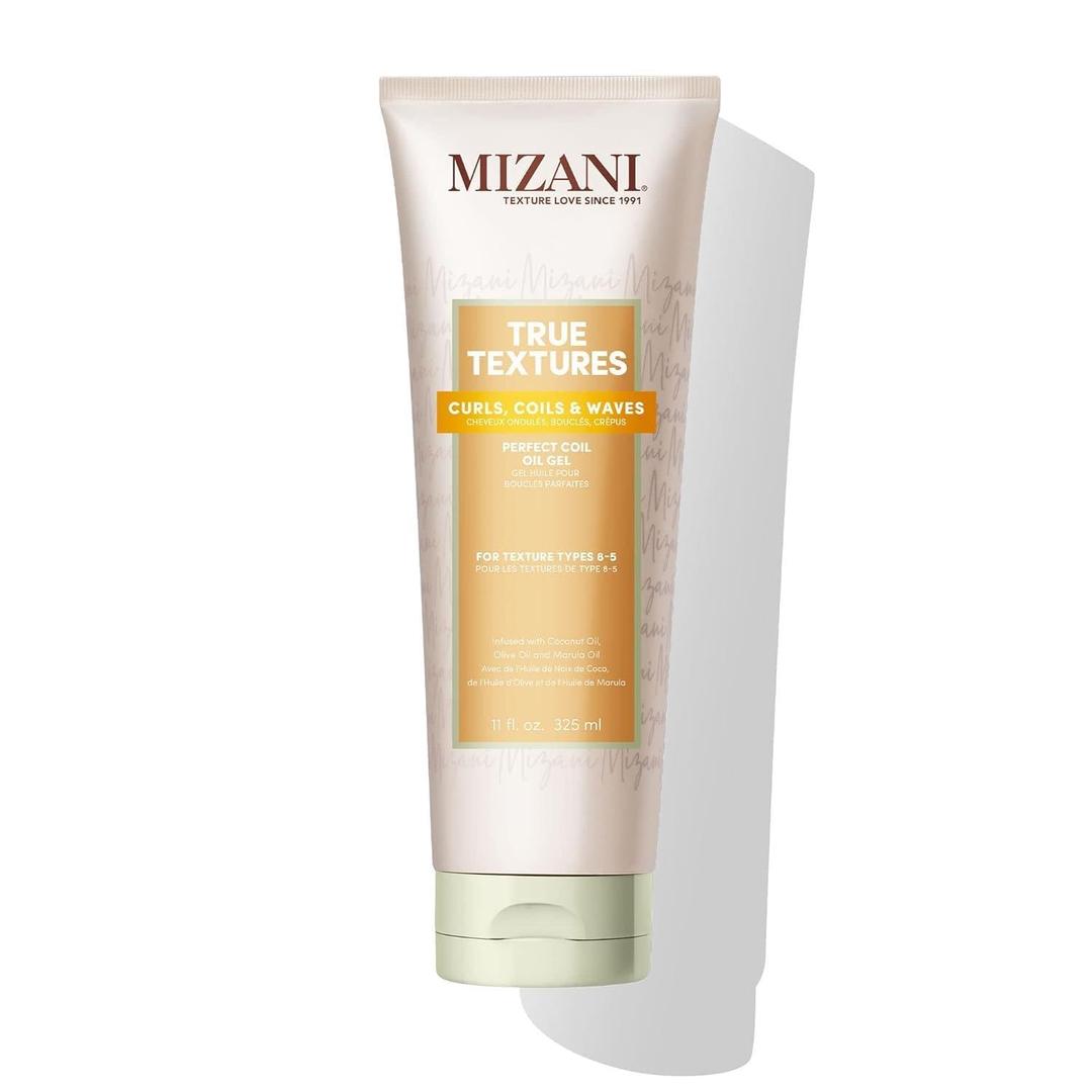 Mizani True Textures Perfect Coil Oil Gel - Curly Hair Gel for Wash and Go Styles, with Olive & Coconut Oil, Anti Frizz, Silicone-Free, No Drying Alcohols, Paraben-Free (11 Fl Oz (Pack of 1))