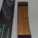 ASFSKY Keyboard and Mouse Wrist Rest Set for 60%-75% Compact Keyboards  Ergonomic Wooden Support Pad with PU Leather & Memory Foam, Anti-Slip Rubber Base for Gaming, Office & Typing Pain Relief