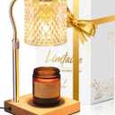 Candle Warmer Lamp with Timer Dimmer Adjustable Height, Mothers Day Gifts for Mom, Birthday Gifts for Women, House Warming New Home Decor, Electric Wax Warmer for Jar Candles, Gold