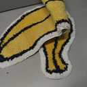 Cute Bath Mats for Bathroom Non Slip, Banana Fruit Shape Absorbent Bath Shower Rug Microfiber Bathtub Plush Small Cartoon Kids Carpet Washable for Bathroom Yellow 30x13in