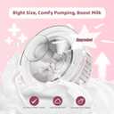 Flange Sizing Kit 3-in-1 with 13/15/17/19/21mm for 24mm Electric Breast Pump Flanges/Shields, 10PCS Soft Silicone Flange Inserts for More Comfortable Pumping, BPA-Free, Essential for Moms