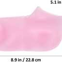 Didiseaon Moisturizing Foot Cover - 2 Pairs Silicone Spa Socks for Foot Care Soft Gel Feet Treatment for Dry Cracked Feet Reusable and Washable for Home and Travel