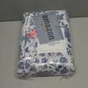 RUVANTI 6 Pcs Cotton Sheets - 100% Natural Cotton Soft, Lightweight & Breathable Crispy Percale Sheets, Full Size Bed Sheets 16" Deep Pockets, Wild Flower