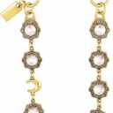 Bag Charm Chain,Bag Charms for Handbags,Cute Purse Chains for Handbags,Bag Charms for Handbags,Designer Gold flower-shaped women's purse chain