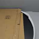 Fire Pit Lid Cover Round - 34" Rust Resistant Powder Coated Steel Firepit Cover or Table with 2 Wooden Handles for Patio Fire Pit, Weatherproof for All Seasons, Fits Fire Pits Up to 32"