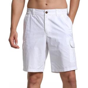 Men's Classic-Fit Cargo Short Men Big & Tall Relaxed Fit Wyoming Cargo Shorts (36, 5white)