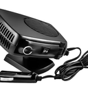Portable 12v Heater, 200W Fast Heating Fan, Plug into Cigarette Lighter 360 Degree Rotation for Car Windshield, Defroster Defogger Car Heater
