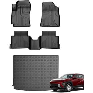 IKABEVEM Floor Mats for Hyundai Kona 2024 2025 2026(Not EV) Cargo Mat