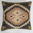 Indian Vintage Kilim Hand Loom Cushion Cover 18X18 Pillows Boho Ethnic Shams Jute Pillow Cases Rug Boho (Pattern 091)