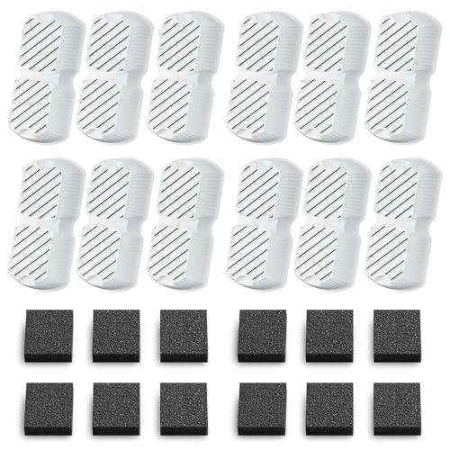 GROOKPET Pet Water Fountain Filters: 24 Dog Water Fountain Filters Replacement - Dog Fountain Filters - Including 12 Filters + 12 Sponges - Suitable for GROOKPET Pet Water Fountain