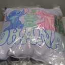 Disney Stitch with Angel & Scrump Fluffy Cute 'Ohana Throw Pillow (18x18)