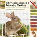 2 x Rabbit Treats Rabbit Toys for Teeth Health, Natural Rabbit Enrichment Toys for Boredom & Stress Relief, Keep Busy Toys for Guinea Pig Chinchilla Hamster Rat Gerbil Degu (29Pcs 11 Flavors)