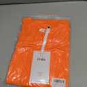 Mens Short Sleeve Shirts Casual,Soft Tshirts,Plain Summer Casual Wear Tee,Crew Neck Undershirts for Men (Orange, XL)
