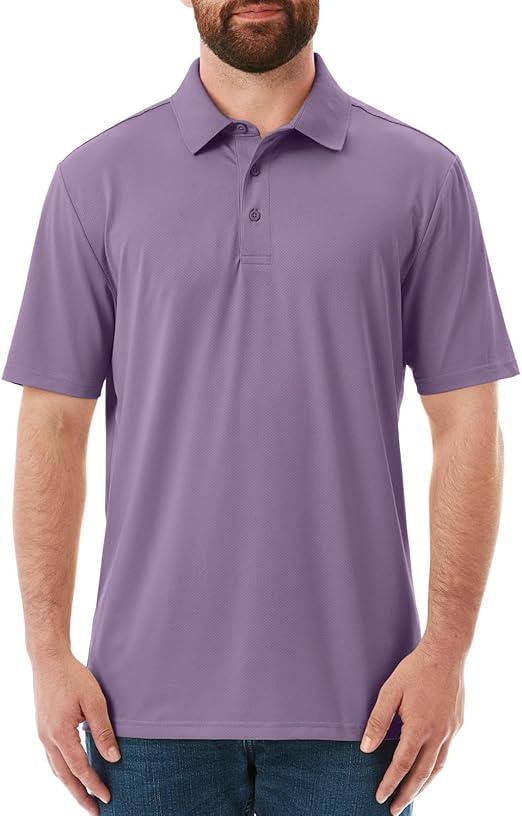 Member's Mark Men's Performance Polo (US, Alpha, Small, Regular, Regular, Purple Thistle) M