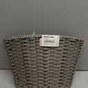 GRANNY SAYS Tree Collar for 4-7.5 ft Tree, Christmas Wicker Tree Collar, 22" D Christmas Tree Stand for Champagne Tree, Beautiful Tree Skirts, Basket for Bottom of Christmas Tree, Gray