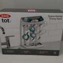 OXO Tot Space-Saving Bottle Drying Rack, Baby Bottle Organizer for Countertop