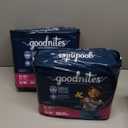 Goodnites Girls' Nighttime Bedwetting Underwear, Size S/M (43-68 lbs), 44 Ct (2 Packs of 22), Packaging May Vary