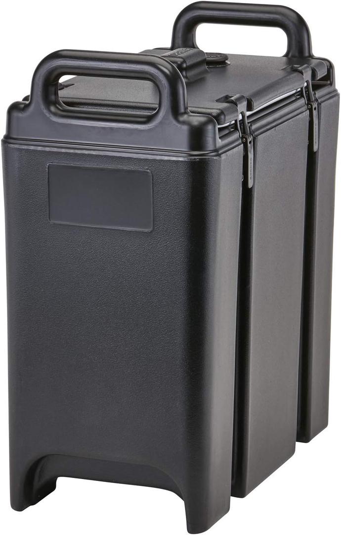 Cambro 350LCD110 Camtainer Soup- 3.5 Gallon Capacity Black Case of 1