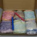6 Pcs Cake Yarn for Crocheting Knitting Gradient Cake Yarn Cotton Acrylic Wool for Scarves Shawls Blankets and Garments