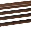 Shoe Bench with 3 Tier Adjustable Shelves Rubberwood Entryway 47.2''
