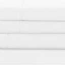 Modern Threads Soft Microfiber Solid Sheets - Luxurious Microfiber Bed Sheets - Includes Flat Sheet, Fitted Sheet with Deep Pockets, & Pillowcases White, Twin