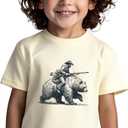 Homie Weekend Cowboy Shirt for Toddler Boys Western Shirts Baby Boy Clothes Summer Graphic Tee Short Sleeve Cotton T-Shirt 2-3T