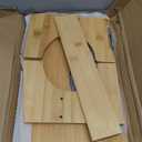 JACNITAD Bamboo Toilet Stool Squat Adult, 6.5 Inch Squatting Potty for Bathroom, Dual Anti-Slip Potty Step Stool for Pooping, Improve Squatting Posture and Comfort for Kids/Adults/Seniors, Wood