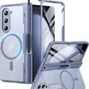 MOBOSI for Z Fold 5 Case with Privacy Screen Protector [Compatible with Magsafe], [Built-in Kickstand&Full Body Hinge Protection] Shockproof Phone Cover for Samsung Galaxy Z Fold5, Gray Blue