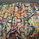 VK VKLIVING Machine Washable Rug 4'x6' Vintage Design Washable Area Rugs with Non Slip Rugs for Living Room Bedroom Stain Resistant,Home Decor Office Boho Rug, Vintage Harbor