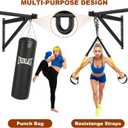 Wall Mounted Pull Up Bar, Adjustable Depth Pull-up Bar with 500LBS Weight Capacity, Maintain Upper Body Strength & Core Stability, Home or Garage Gym Chin Up Workout Training Station