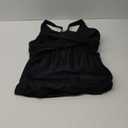Firpearl Women Underwire Tankini Top Only Twist V Neck Swimsuits for Big Busted Ruched Tummy Control Bathing Suits Top (14, Black)