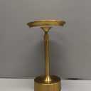 1 Pack Cordless Table Lamps Rechargeable, Portable 5000mAh Battery Operated Lamp, 3 Color Step less Dimming LED Table Light with Memory Function, for Outdoor/Dinner/Patio/Restaurant.(Gold)