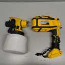 Paint Sprayer, Cosyjazz 1200W HVLP Spray Paint Gun with 5 Nozzles & 3 Spray Patterns, Adjustable Flow Control, 1400ml Container & Cleaning Tools, for House Painting, Fences, Cabinets, Walls etc.