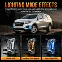 3 Colors LED DRL for 2022-2024 Chevy Equinox,Front Bumper Lights