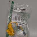 4-in-1 Coiled USB C Cable for Car 5FT [240W Fast Charging] Compatible with Lightning Cable [CarPlay & Android Auto] Multi Charger Cord Combo with L/Type C/USB A Ports for iPhone/iPad (Yellow)