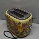 Hazel Quinn X Eduardo Recife Collaboration 2-Slice Retro Toaster, 6 Browning Levels, 3 Functions-Defrost/Reheat/Cancel, Removable Crumb Tray for Easy to Clean, 1.5 Inches Extra Wide Slots (Floral Printed Design)