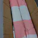 2 Pack Kids Teepee Tent with Mattress,Fitted Sheet,Light String,Washable Natural Cotton Toddler Play Tent for Girls Boys Indoor Outdoor Sleepover Slumber Birthday Party(Pink and White), 61.81 x 25.98 x 7.09 inches
