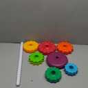 Educational Spinning Stacking Toys, Rainbow Stacking Rings Baby Toy, Montessori Sensory Learning Toy for Girls and Boys Toddlers Toys for 1-3 Year Old