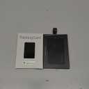 SPOTMINDERS Apple MFi Certified Wallet Tracker Works With Apple Find My Tracking Card for Wallet Card Rechargeable IP68 Waterproof 0.07in Slim iPhone Item Finder for Luggage Tags Purse Gifts for Women (Black (Pack of 1))