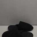 Mens Memory Foam Slippers Lightweight House Shoes for Indoor Outdoor Travel (7-8 Women/5-6 Men, Black)