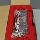 XIMISHOP 6pack Christmas Stockings, 18inch Large Personalized Cable Knitted Xmas Hanging Stocking Decorations with Name Tags for Holiday Christmas Party Family Decor (Red and White)