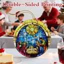 Christian Gifts: Nativity Scene Christmas Ornaments (Religious Christmas Decorations) | Christian Holiday Decor, Holy Family Decoration, Religious Gifts, Baptism Gift & Xmas Gift