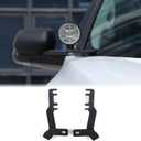 Ditch Hood Light Mount Brackets Compatible with Toyota Tundra 2022-2025 Truck Hood LED Spotlight Work Light Mounting Bracket Holder Kit Pillar Pods Hood Hinges Hood Light Bracket Auxiliary Accessories (Black)