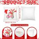 2Pcs Valentine's Day Throw Pillow Covers 18"x 18" Valentines Embroidered Red Heart Love Pillow Covers Farmhouse Decorative Cushion Cases for Couch Sofa Bed Living Room Bedroom Decor Gift