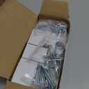 8 Pack Vintage Antique Brass Cabinet Knobs with Backplate, Drawer Pulls for Kitchen, Dresser Cabinet Hardware for Bedroom, 1-1/4 Inches Diameter Handles